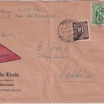 AM-Post/Kontrollrat - Thiede ü. Braunschweig Postst. I Nachnahmebrief >20g 1946
