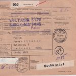 Schweiz/Österreich - Winterthur 1948 Paketkarte n. Landeck 40g Behandlungsgebühr