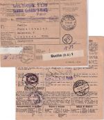 Schweiz/Österreich - Winterthur 1948 Paketkarte n. Landeck 40g Behandlungsgebühr