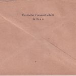 DR - Deutsche Gesandtschaft Athen Frei d. Ablösung Dienstbrief über Berlin 1936