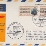 Berlin - 2x30 Pfg. Bach Luftpost Drucksache n. JAPAN Frankfurt - Tokio 1971