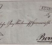 Hannover - Ebstorf Ra1 Francobrief n. Bergen ca. 1830 - ohne Inhalt
