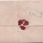 Hannover - Bovenden blauer K2 Bareinzahlungsbrief/Fahrpost Harste Rotenburg 1863