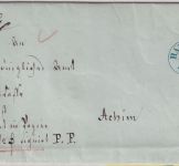 Hannover - Hannover 20/11 klauer Fingerhut-K1 portofr Postsache/Geldsendung 1852