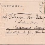 Bayern - Weyarn Postkutschen-Präge-Passepartout-AK gelaufen 1903
