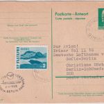Bulgarien - Lufthansa-Ost Erstflug Sofia Berlin/Ost Ganzsache/A-Teil 2.4.63