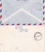 Belgien/BRD - Sabena Erstflug Brüssel Hannover u. Retour 5.4.63 2 Belege