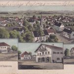 Bayern - Otterfing Gemischtwarenhandlung etc. farb. Mehrbild-AK (Pernat) 1919