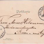 Bayern - Föching Gsthaus Kapelle etc. Mehrbild-Farblitho gelaufen 1897