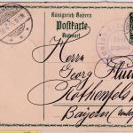 Bayern - 5 Pfg. Hupp Ganzsache A-Teil v. LUXEMBURG retour Grevenmacher 1915