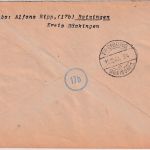 FZ/Baden - (17a) Hartschwand ü. Albbruck Einschreibebrief n. Freiburg 20.10.48