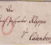 Hannover/Kgr. Westphalen - Stade 1784 portofreier Brief n. Cadenberg mit Inhalt