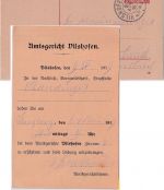 Bayern - 10 Pfg. Dienst-Ganzsache Zudruck Amtsgericht Vilshofen - Gaisbruck 1919