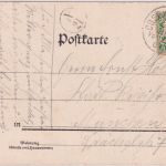 Bayern - Oberwarngau Gasthaus Metzgerei etc. Farblitho gelaufen 1907