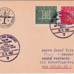 DDR - Interflug Erstflug Berlin Prag 26.10./2.11.63 Zuleitungspost