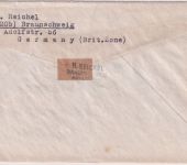 Bizone - FZ-Fremdverwendung Luftpostbrief n. SÜDWESTAFRIKA Braunschweig 22.11.49