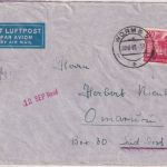 FZ/Rheinl.-Pfalz - 80 Pfg. 3. Ausg. Luftpostbrief n. SÜDWESTAFRIKA Worms 30.8.49