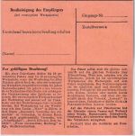 BRD - 30 Pfg. Heuss I senkr. Paar Paketkarte Fechenbach - Frankfurt a/M 20.12.54
