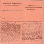 BRD - 50 Pfg Heuss I senkr. Paar Wertpaketkarte Wörth - Oberscheinfeld 17.3.55