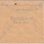 FZ/Württ. - 75 Pfg. 1.Ausgabe Zensurbrief n. ÖSTERREICH Reutlingen Graz 13.12.47