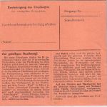 BRD - 50 Pfg Heuss I waagr. Paar u.a. Paketkarte Laudenbach b. Kleinheubach 1955