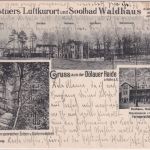 Sachsen-Anhalt - Dölau Leistners Luftkurort u. Soolbad Waldhaus sw-AK 1902