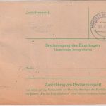 DR - Stov Kühlungsborn Postscheckamt Hamburg Zahlungsanweisung 28.3.45