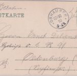 DR - Obhausen 12/10 10 kl. K1 Soldatenkarte (AK Querfurt) n. Oldenburg