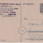 All.Bes. - Vatterode ü. Klostermansfeld Poststelle I Ganzsache n. Ammendorf 1948