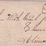 Bayern - Fürth 28/2 HKS 8 Kreuzer Portobrief n. München 1847 - mit Inhalt
