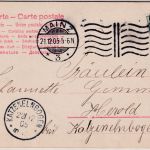 DR - Mainz 3 Bickerdike Masch.stpl. Karte (AK !!) n. Katzenelnbogen 1905