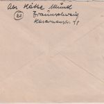 All.Bes. - 2x12 Pfg. Arbeiter Brief Braunschweig - Göttingen 19.7.47 Zurück !