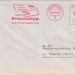 BRD - Hannover 1965 40 Pfg. AFS "Frankiert Francotyp" Brief n. Münster