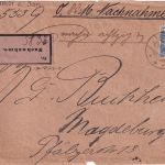 DR - 20 Pfg. Krone/Adler Nachnahmebrief Neinstedt - Magdeburg 1898