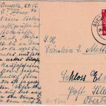 DR - 8 Pfg. Hindenburg Perfin "H.M." Karte Quedlinburg - Klais 1934