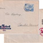 DR - 25 Pfg. Leipziger Messe Zensurbrief n. DÄNEMARK Köthen - Randers 26.9.40