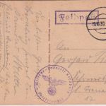 DR - Reservelazarett Bernburg Feldpostkarte stummer Tagesstempel 19.10.39