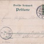 Sachsen-Anhalt - Aschersleben Hotel Rathaus etc. farb. Mehrbildlitho 1898
