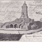 DR - Rossla Kyffhäuser-Hotel Firmenkarte (rs. Kaiser Wilhelm Denkmal) 1902