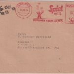Berlin - Berlin W35 7 Pfg. AFS "Berliner Fern-Lotto" illustr. Drucksache 1954