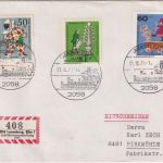 BRD - Lauenburg 25 J. Briefmarkenfreunde Sonder-R-Zettel Einschreibebrief 1971