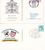 BRD - Kiel 1972/1987 9 versch. Privatganzsachen mit Ortsbezug
