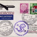 BRD - Dt. Schiffspost MS Nils Holgersson Zuleitung Erstflug DDR-Lufthansa 1.5.62