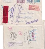DDR - 50 Pfg. SbPA + Aufbau Eil-Einschreibebrief >20g Sangershausen 1972