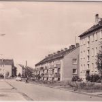 Thüringen - Roßleben Heinrich-Heine-Straße sw-Foto-AK gelaufen 1974