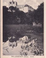 DR-Infla - Bahnpost Frose Quedlinburg Zug 683 Karte Ballenstedt München 24.5.23