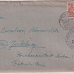 All.Bes. - Memleben ü. Rossleben Poststelle I Zensurbrief n. Jesteburg 13.12.47