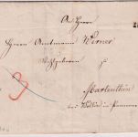 Preussen - Zeitz 10. APR. L2 Francobrief v. (Schloss) Crossen n. Martenthin 1852