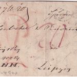 Preussen - Zeiz 22. FEBR. zarter L2 Paketbegleitbrief n. Leipzig 1820 m. Inhalt