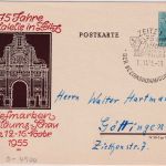 DDR - 10 Pfg. 5-J-Plan Privatganzsache 75 J. Philatelie in Zeitz + SST 1955